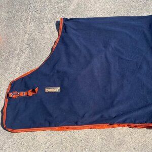 81" Horseware Loveson Fleece Cooler - Navy/Orange